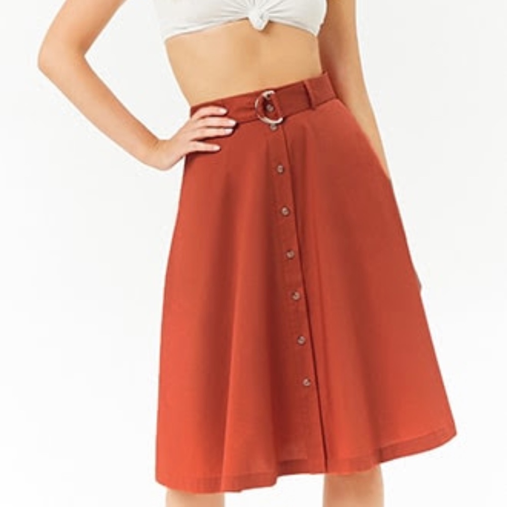 Burnt Orange Skirt